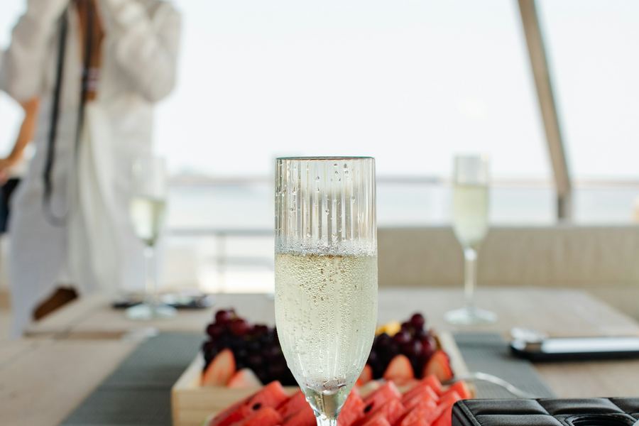 Food and drinks served on board