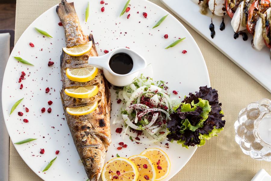 A dish served on board