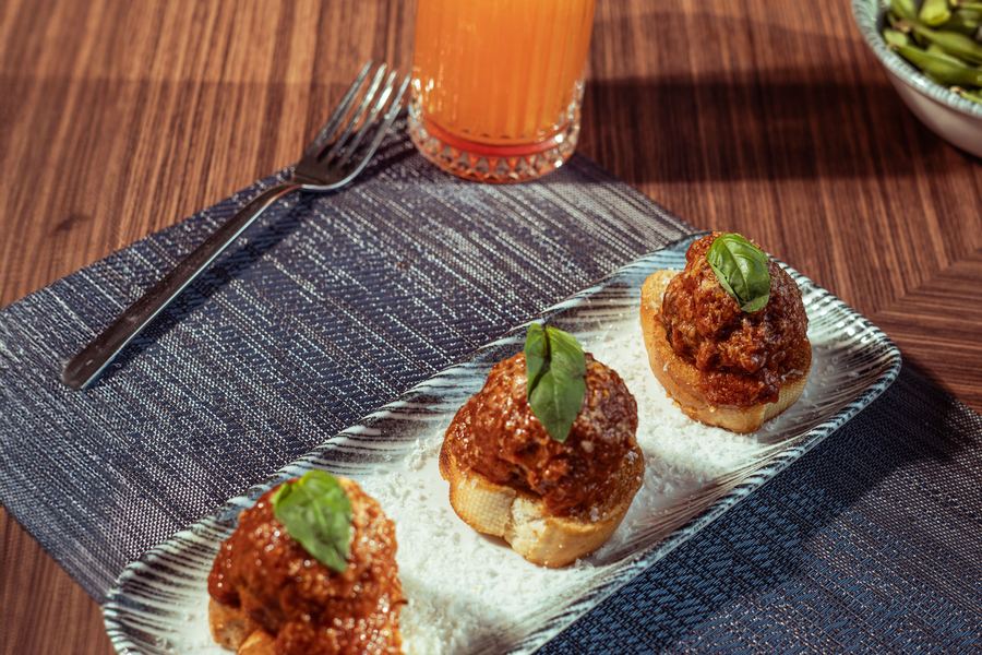 A dish served on board