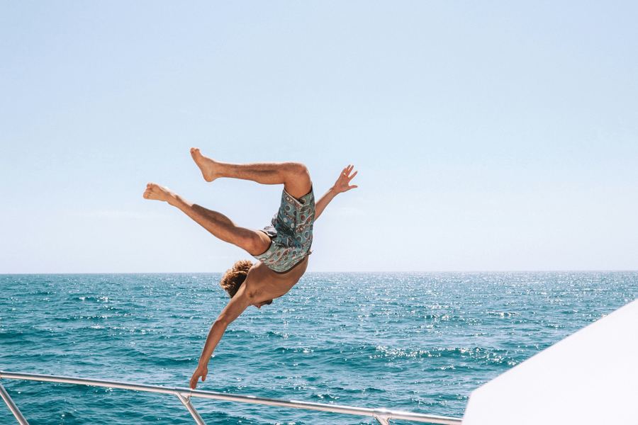 Watersports from the yacht